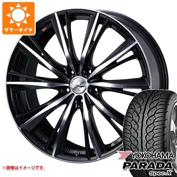 【タイヤ交換対象】サマータイヤ 235/55R20 102V ヨコハマ パラダ スペック-X PA02 レオニス WX 8.5-20 タイヤホイール4本セット