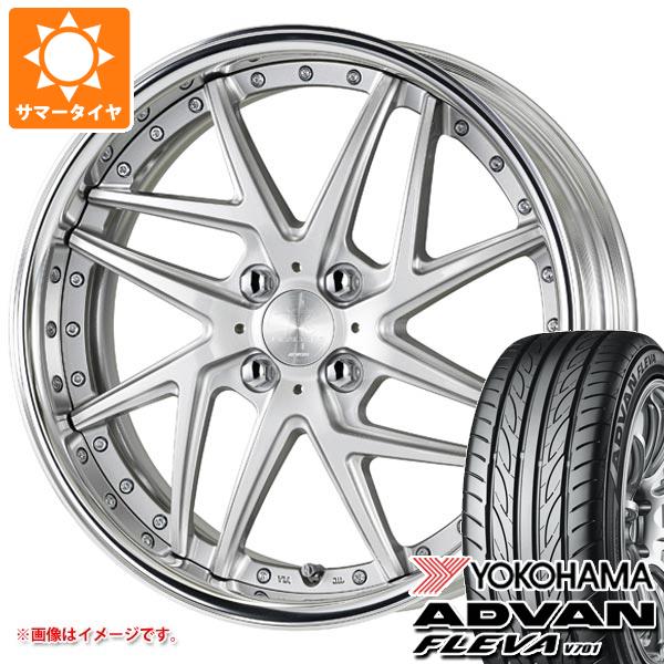 【タイヤ交換対象】サマータイヤ 215/40R17 87W XL ヨコハマ アドバン フレバ V701 ワーク リザルタード メッシュ2 7.0-17 タイヤホイール4本セット
