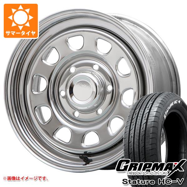 【タイヤ交換対象】ハイエース 200系用 サマータイヤ グリップマックス スタチャー HC-V 215/65R16C 109/107S ホワイトレター MLJ デイトナ SS 7.0-16 タイヤホイール4本セット｜タイヤ１番