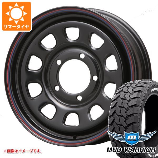 【タイヤ交換対象】ジムニーシエラ JB74W用 サマータイヤ モンスタ マッドウォーリアー LT235/70R16 104/101Q ホワイトレター MLJ デイトナ SS 6.0-16 タイヤホイール4本セット|タイヤ1番