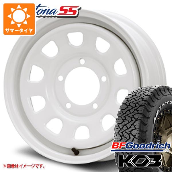 【タイヤ交換対象】ジムニー JB64W用 2026年製 サマータイヤ BFグッドリッチ オールテレーンT/A KO3 LT215/70R16 100/97S ホワイトレター MLJ デイトナ SS 5.5-16 タイヤホイール4本セット