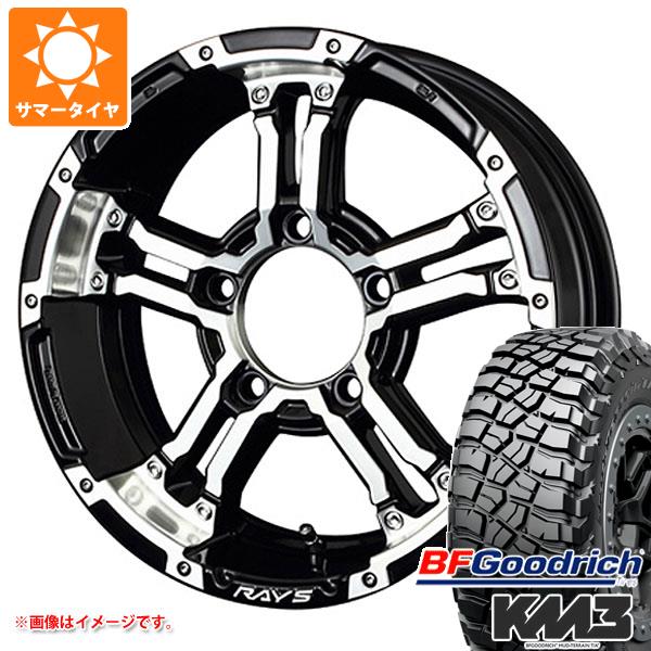 【タイヤ交換対象】ジムニーシエラ JB74W用 サマータイヤ BFグッドリッチ マッドテレーンT/A KM3 LT225/75R16 115/112Q レイズ デイトナ FDX-J 5.5-16 タイヤホイール4本セット
