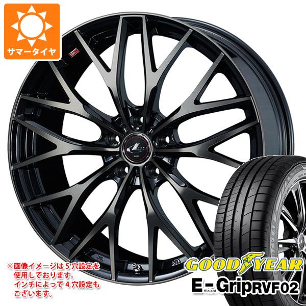 【タイヤ交換対象】サマータイヤ 225/45R18 95W XL グッドイヤー エフィシエントグリップ RVF02 レオニス MX 7.0-18 タイヤホイール4本セット|タイヤ1番