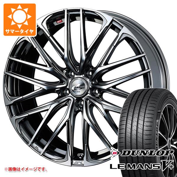 【タイヤ交換対象】サマータイヤ 215/35R19 85W XL ダンロップ ルマン5 LM5+ レオニス SK 8.0-19 タイヤホイール4本セット