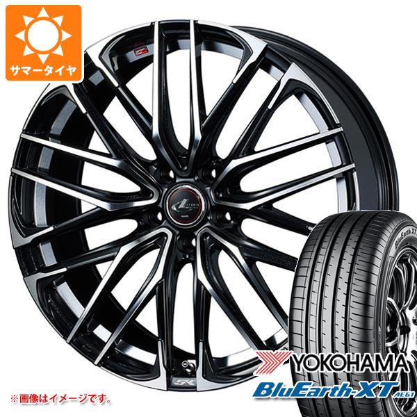 【タイヤ交換対象】サマータイヤ 215/50R18 92V ヨコハマ ブルーアースXT AE61 レオニス SK 7.0-18 タイヤホイール4本セット