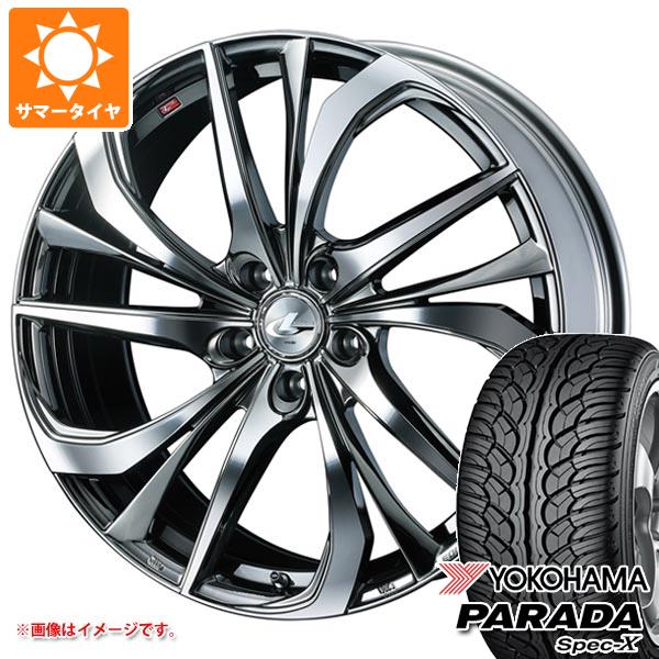 【タイヤ交換対象】サマータイヤ 235/55R20 102V ヨコハマ パラダ スペック-X PA02 レオニス TE 8.5-20 タイヤホイール4本セット