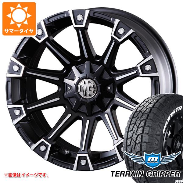 【タイヤ交換対象】FJクルーザー 10系用 サマータイヤ モンスタ テレーングリッパー LT275/55R20 120/117Q ホワイトレター クリムソン MG モンスター 8.5-20 タイヤホイール4本セット 155,550円