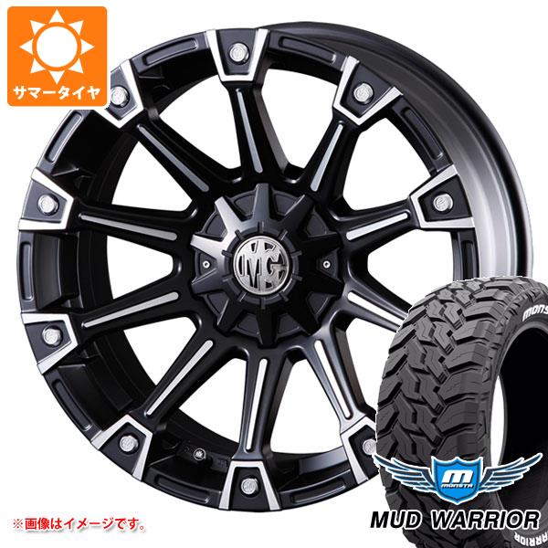 【タイヤ交換対象】エクリプスクロス GK系用 サマータイヤ モンスタ マッドウォーリアー LT215/70R16 107/105Q ホワイトレター クリムソン MG モンスター 7.0-16 タイヤホイール4本セット