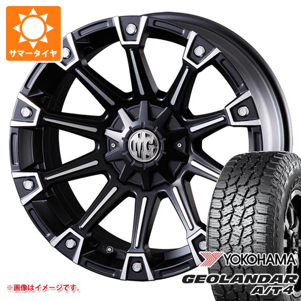 【タイヤ交換対象】ジープ ラングラー JK/JL系用 サマータイヤ ヨコハマ ジオランダー A/T4 G018 LT275/55R20 120/117S ブラックレター クリムソン MG モンスター タイヤホイール4本セット