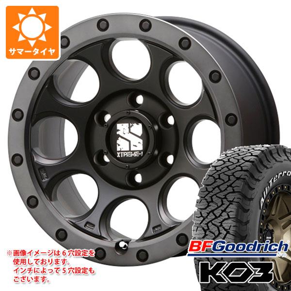 【タイヤ交換対象】アウトランダー GF/GG系用 サマータイヤ BFグッドリッチ オールテレーンT/A KO3 LT225/70R16 102/99S ホワイトレター MLJ エクストリームJ XJ03 7.0-16 タイヤホイール4本セット