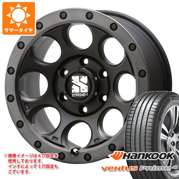 【タイヤ交換対象】T31エクストレイル用 サマータイヤ ハンコック ベンタス プライム4 K135 215/65R16 102H XL K135A MLJ エクストリームJ XJ03 7.0-16 タイヤホイール4本セット