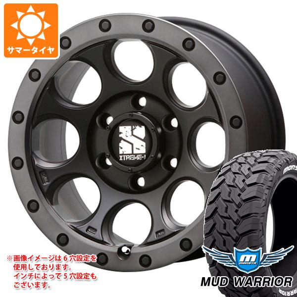 【タイヤ交換対象】5本セット FJクルーザー 10系用 サマータイヤ モンスタ マッドウォーリアー LT265/70R17 121/118Q ホワイトレター MLJ エクストリームJ XJ03 8.0-17 タイヤホイール5本セット|タイヤ1番