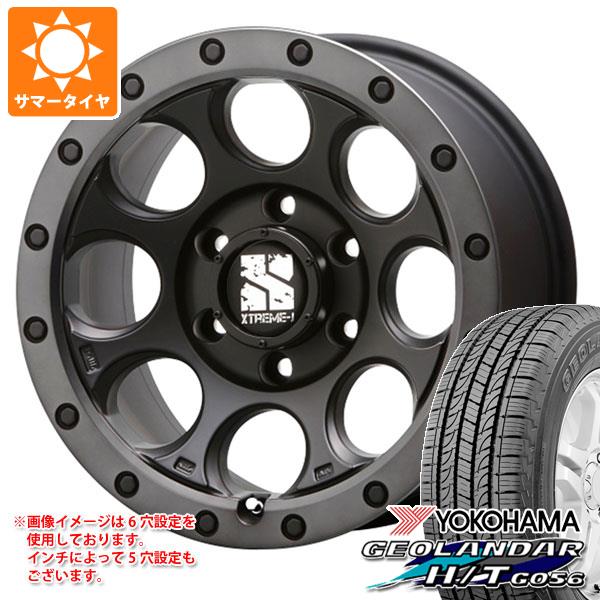 【タイヤ交換対象】ハイラックス 120系用 サマータイヤ ヨコハマ ジオランダー H/T G056 P265/65R18 112T ブラックレター MLJ エクストリームJ XJ03 8.0-18 タイヤホイール4本セット