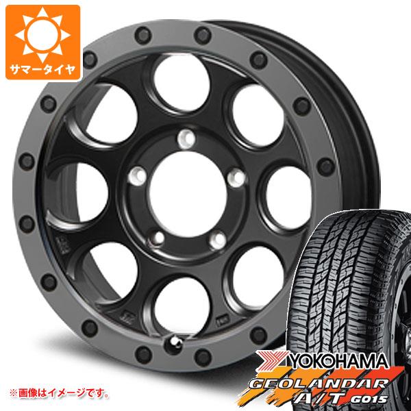 【タイヤ交換対象】5本セット ジムニー JB64W用 サマータイヤ ヨコハマ ジオランダー A/T G015 205/80R16 104T XL ブラックレター MLJ エクストリームJ XJ03 5.5-16 タイヤホイール5本セット