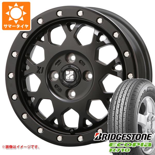 【タイヤ交換対象】エブリイバン DA17V用 サマータイヤ ブリヂストン エコピア R710 165/80R14 91/90N (165R14 6PR相当) MLJ エクストリームJ XJ04 4.5-14 タイヤホイール4本セット
