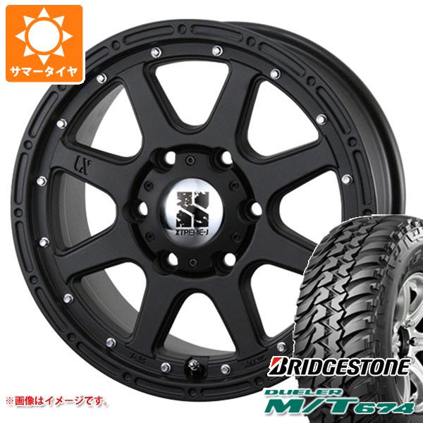 【タイヤ交換対象】RAV4 50系用 サマータイヤ ブリヂストン デューラー M/T674 LT225/75R16 110/107Q アウトラインホワイトレター MLJ エクストリームJ 7.0-16 タイヤホイール4本セット