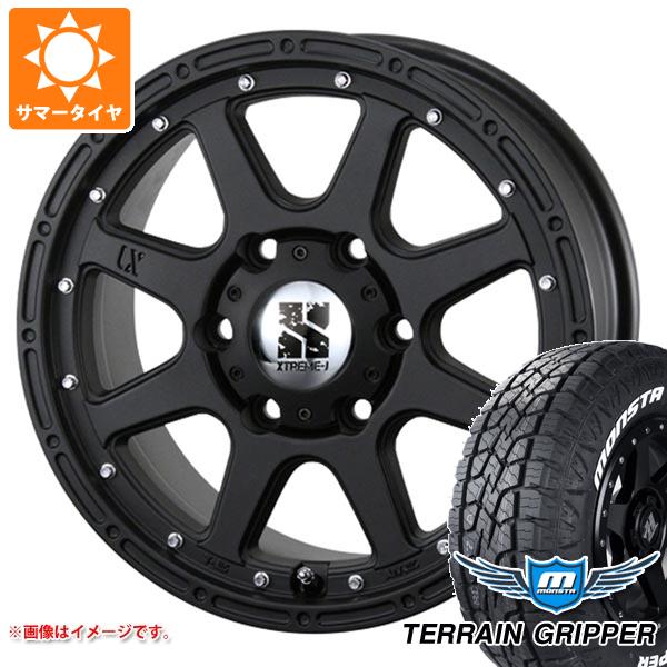 【タイヤ交換対象】FJクルーザー 10系用 サマータイヤ モンスタ テレーングリッパー 265/70R17 115T ホワイトレター MLJ エクストリームJ 7.5-17 タイヤホイール4本セット