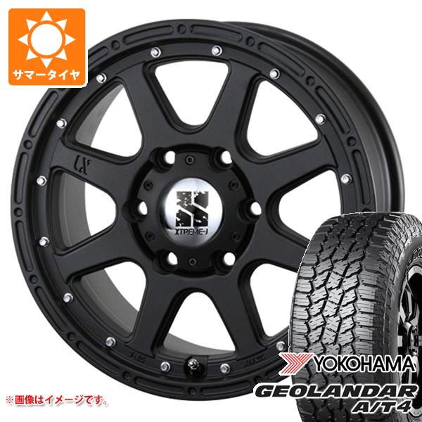 【タイヤ交換対象】トヨタ ハイラックスサーフ215系用 2026年製 サマータイヤ ヨコハマ ジオランダー A/T4 G018 265/65R17 112T ブラックレター MLJ エクストリームJ 7.5-17 タイヤホイール4本セット
