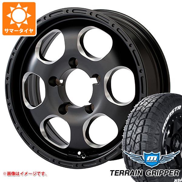 【タイヤ交換対象】ジムニー用 サマータイヤ モンスタ テレーングリッパー 175/80R16 91S ホワイトレター ブラッドストック ワンピース 5.5-16 タイヤホイール4本セット｜タイヤ１番