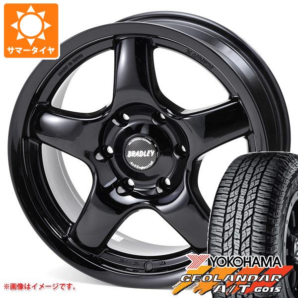 【タイヤ交換対象】FJクルーザー 10系用 サマータイヤ ヨコハマ ジオランダー A/T G015 P285/70R17 117T アウトラインホワイトレター ブラッドレー パイ 8.0-17 タイヤホイール4本セット｜タイヤ１番