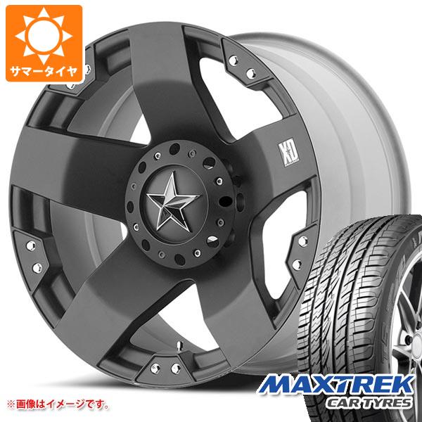 【タイヤ交換対象】ハイラックス 120系用 サマータイヤ マックストレック フォルティス T5 265/50R20 111V XL KMC XD775 ロックスター 8.5-20 タイヤホイール4本セット