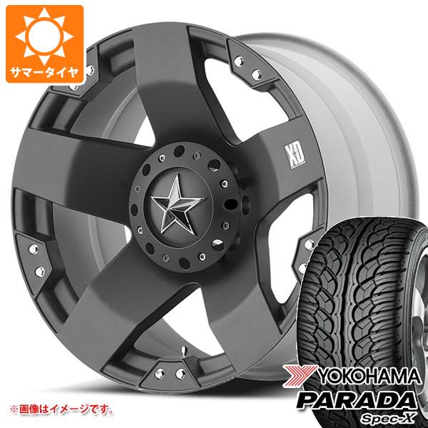 【タイヤ交換対象】ハイラックス 120系用 サマータイヤ ヨコハマ パラダ スペック-X PA02 275/55R20 117V REINF KMC XD775 ロックスター 8.5-20 タイヤホイール4本セット|タイヤ1番