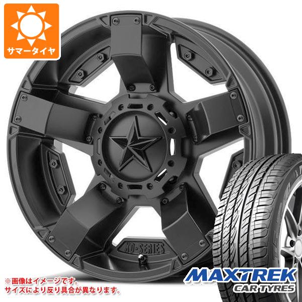 【タイヤ交換対象】サマータイヤ 265/50R20 111V XL マックストレック フォルティス T5 KMC XD811 ロックスター2 8.5-20 タイヤホイール4本セット