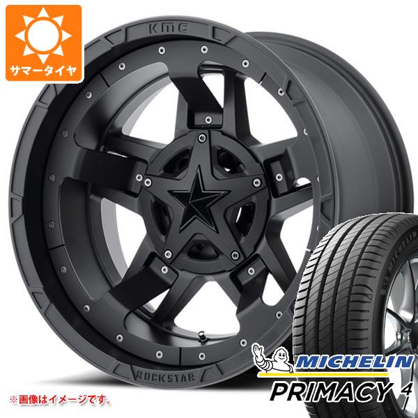 【タイヤ交換対象】RAV4 50系用 サマータイヤ ミシュラン プライマシー4 225/65R17 102H KMC XD827 ロックスター3 8.0-17 タイヤホイール4本セット