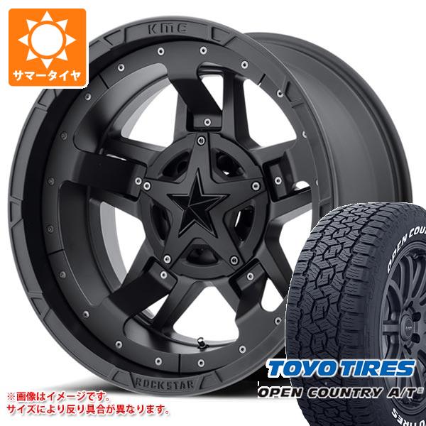 【タイヤ交換対象】2026年製 サマータイヤ 265/65R18 114H トーヨー オープンカントリー A/T3 ホワイトレター KMC XD827 ロックスター3 9.0-18 タイヤホイール4本セット｜タイヤ１番