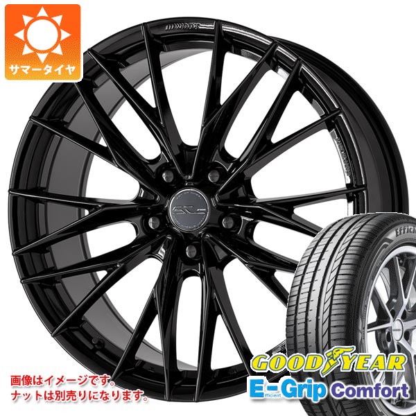 【タイヤ交換対象】サマータイヤ 245/40R20 99W XL グッドイヤー エフィシエントグリップコンフォート ワーク シュヴァート ブルネン LX 8.5-20 タイヤホイール4本セット