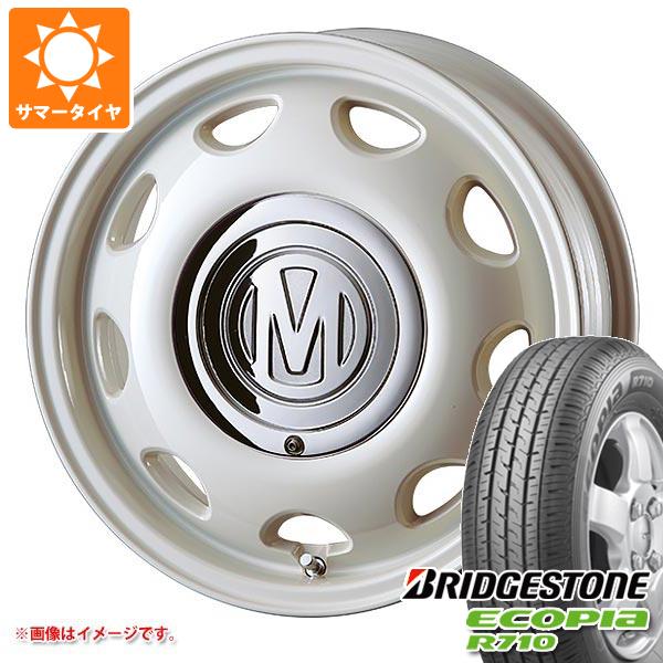 【タイヤ交換対象】エブリイバン DA17V用 サマータイヤ ブリヂストン エコピア R710 165/80R14 97/95N (165R14 8PR相当) クリムソン ディーン ミニ 5.0-14 タイヤホイール4本セット