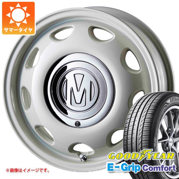 【タイヤ交換対象】サマータイヤ 165/55R14 72V グッドイヤー エフィシエントグリップコンフォート クリムソン ディーン ミニ 5.0-14 タイヤホイール4本セット