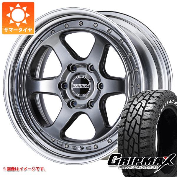 【タイヤ交換対象】トヨタ ハイエース 200系用 サマータイヤ グリップマックス マッドレイジ R/T MAX 215/65R16C 109/107Q ホワイトレター エセックス EL 2P 6.5-16 タイヤホイール4本セット