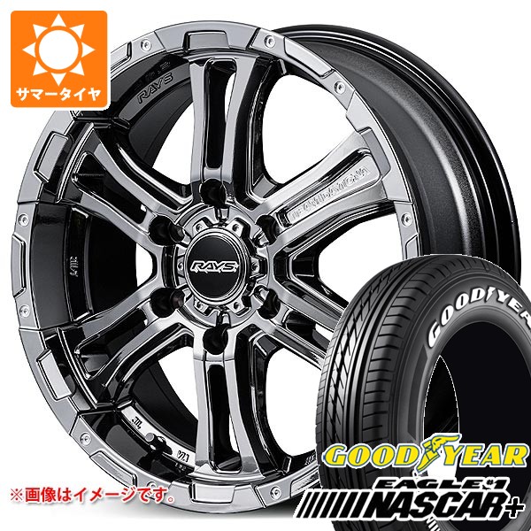 【タイヤ交換対象】トヨタ ハイエース 200系用 2026年製 サマータイヤ グッドイヤー イーグル ＃1 ナスカープラス 215/60R17C 109/107R ホワイトレター レイズ FDX-AG 6.5-17 タイヤホイール4本セット