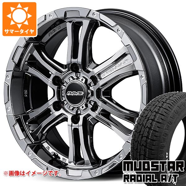 【タイヤ交換対象】トヨタ ハイエース 200系用 サマータイヤ マッドスター ラジアル A/T 215/65R16C 109/107L ホワイトレター レイズ FDX-AG 6.5-16 タイヤホイール4本セット