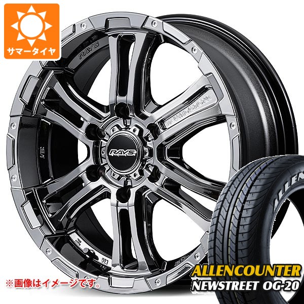 【タイヤ交換対象】トヨタ ハイエース 200系用 サマータイヤ オーレンカウンター ニューストリート OG-20 215/60R17C 109/107T ホワイトレター レイズ FDX-AG 6.5-17 タイヤホイール4本セット