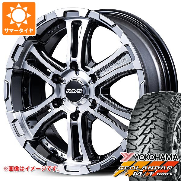 【タイヤ交換対象】トヨタ ハイエース 200系用 2026年製 サマータイヤ ヨコハマ ジオランダー M/T G003 LT215/70R16 100/ 97Q レイズ FDX-SG 6.5-16 タイヤホイール4本セット