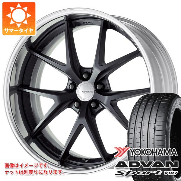【タイヤ交換対象】トヨタ 40系アルファード用 サマータイヤ ヨコハマ アドバンスポーツV107 245/40R21 100Y XL ワーク グノーシス RXS 8.5-21 タイヤホイール4本セット|タイヤ1番