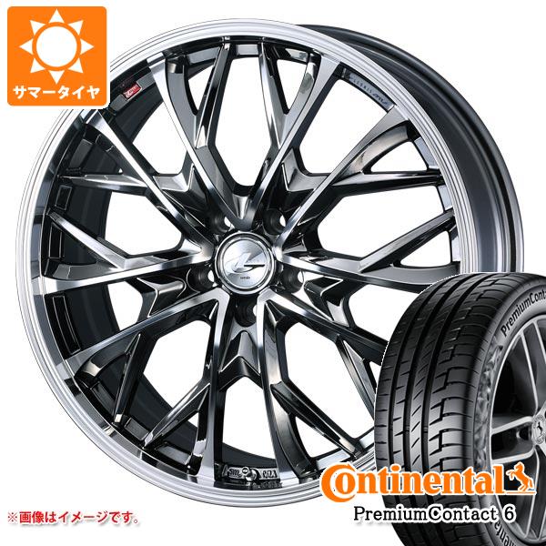 【タイヤ交換対象】40系アルファード用 サマータイヤ コンチネンタル プレミアムコンタクト6 245/40R21 100Y XL レオニス MV 8.5-21 タイヤホイール4本セット