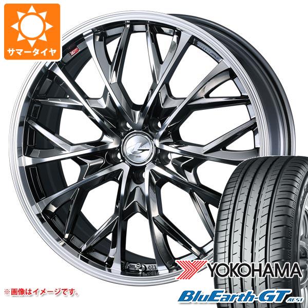 【タイヤ交換対象】サマータイヤ 225/40R19 93W XL ヨコハマ ブルーアースGT AE51 レオニス MV 8.0-19 タイヤホイール4本セット｜タイヤ１番
