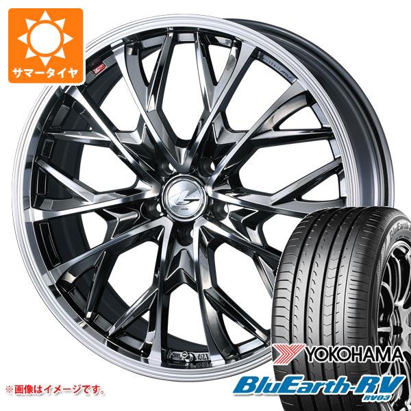 【タイヤ交換対象】サマータイヤ 245/40R19 98W XL ヨコハマ ブルーアースRV RV03 レオニス MV 8.0-19 タイヤホイール4本セット