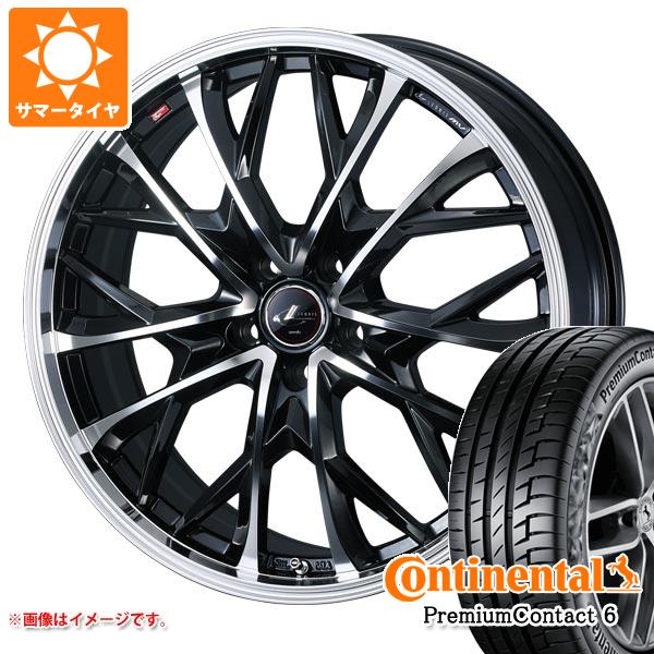 【タイヤ交換対象】40系アルファード用 サマータイヤ コンチネンタル プレミアムコンタクト6 245/40R21 100Y XL レオニス MV 8.5-21 タイヤホイール4本セット