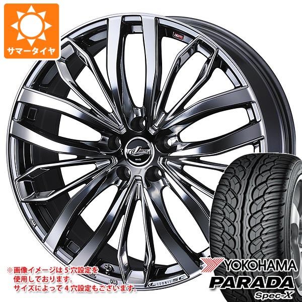 【タイヤ交換対象】レクサス NX 20系用 サマータイヤ ヨコハマ パラダ スペック-X PA02 235/60R18 103V レオニス SC 7.5-18 タイヤホイール4本セット|タイヤ1番