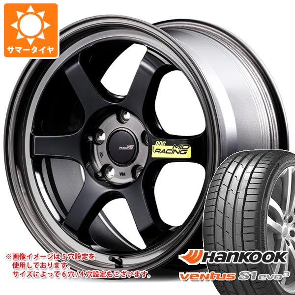【タイヤ交換対象】ホンダ シビック タイプR FL5用 サマータイヤ ハンコック ベンタス S1 エボ3 K127 265/35R18 (97Y) XL MID レーシング R06 9.5-18 タイヤホイール4本セット