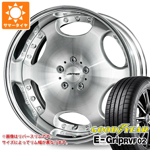 【タイヤ交換対象】サマータイヤ 225/45R19 96W XL グッドイヤー エフィシエントグリップ RVF02 シャレン LX 8.0-19 タイヤホイール4本セット