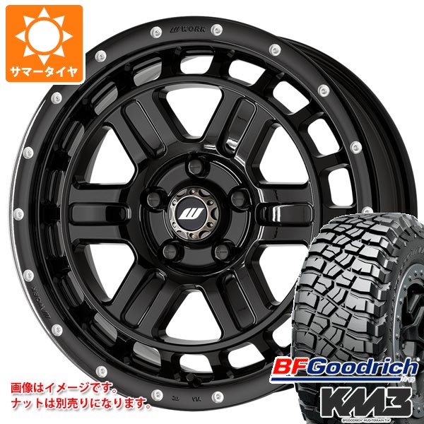 【タイヤ交換対象】ミツビシ デリカD5用 サマータイヤ BFグッドリッチ マッドテレーンT/A KM3 LT225/75R16 115/112Q ワーク クラッグ T-グラビック2 MC+ 7.0-16 タイヤホイール4本セット|タイヤ1番