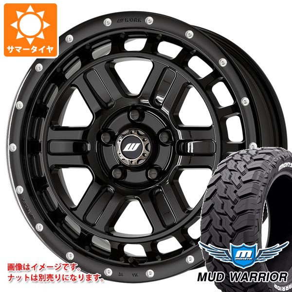 【タイヤ交換対象】ミツビシ デリカD5用 サマータイヤ モンスタ マッドウォーリアー LT235/70R16 104/101Q ホワイトレター ワーク クラッグ T-グラビック2 MC+ 7.0-16 タイヤホイール4本セット|タイヤ1番