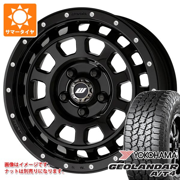 【タイヤ交換対象】ミツビシ デリカD5用 サマータイヤ ヨコハマ ジオランダー A/T4 G018 215/70R16 100H ブラックレター ワーク クラッグ T-グラビック MC+ 7.0-16 タイヤホイール4本セット｜タイヤ１番