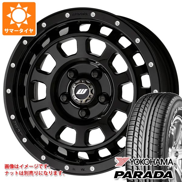 【タイヤ交換対象】ニッサン T31エクストレイル用 2026年製 サマータイヤ ヨコハマ パラダ PA03 215/65R16C 109/107S ホワイトレター ワーク クラッグ T-グラビック MC+ 7.0-16 タイヤホイール4本セット