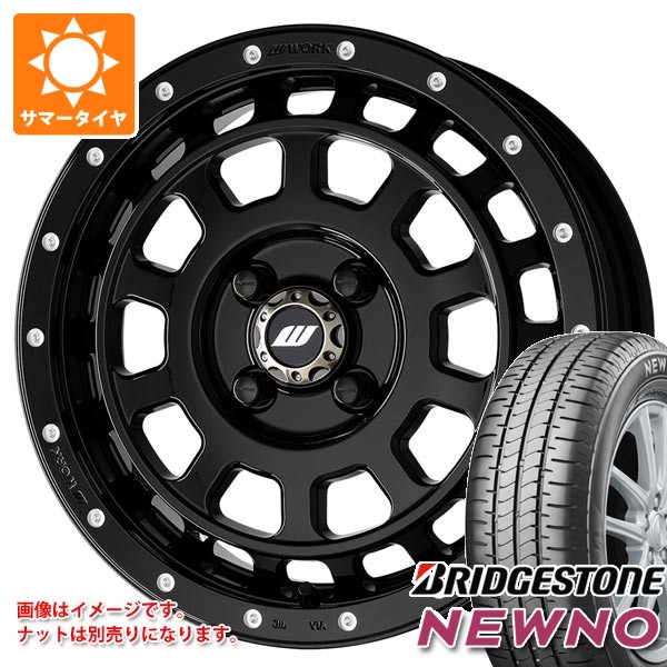 【タイヤ交換対象】スズキ ハスラー用 2026年製 サマータイヤ ブリヂストン ニューノ 165/60R15 77H ワーク クラッグ T-グラビック MC+ 5.0-15 タイヤホイール4本セット 79,035円